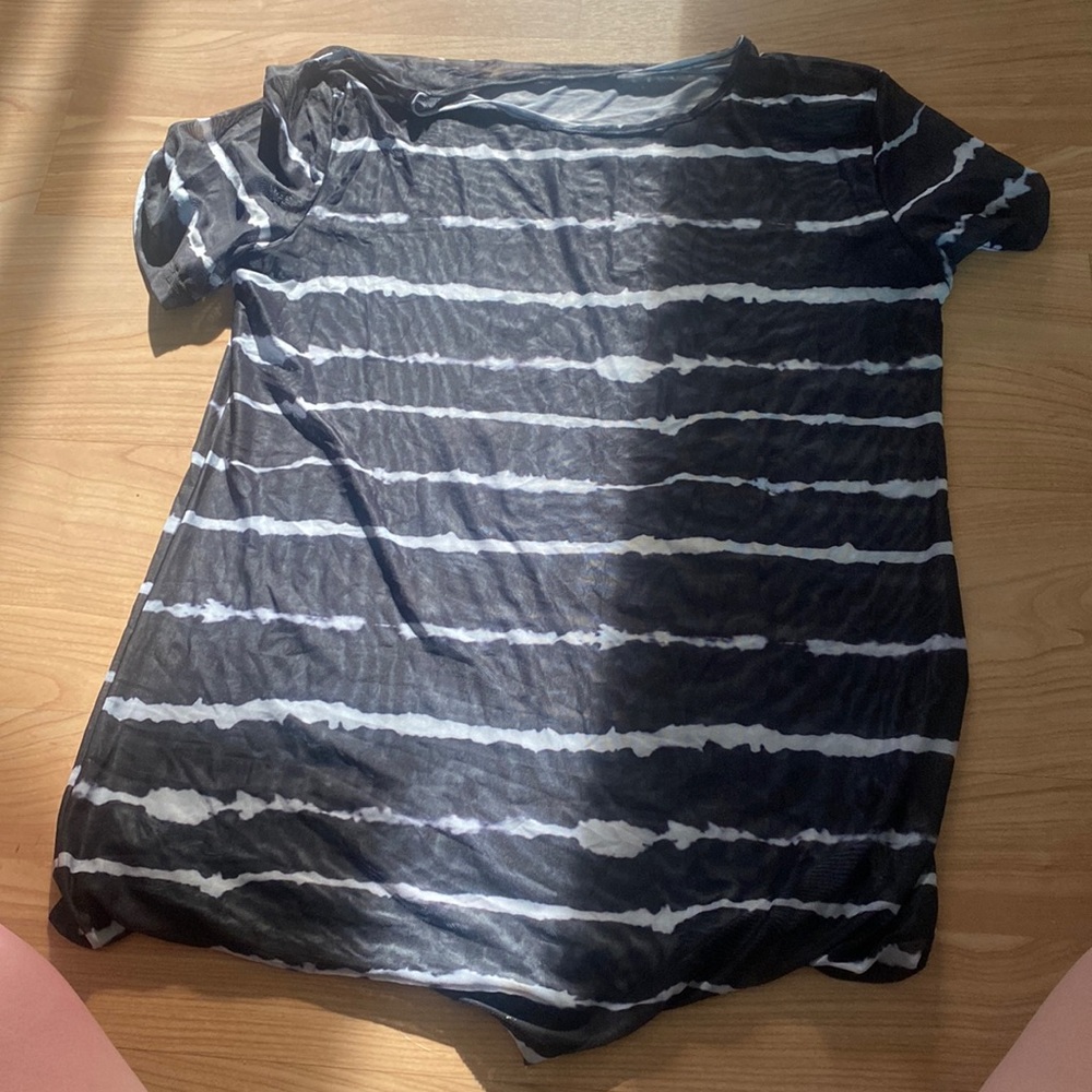 Tie Dye Sheer Bathing Suit Cover Up
